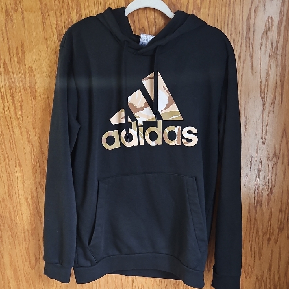 Adidas Black Sweatshirt with Camouflage Design
